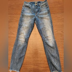 Mother high waisted looker ankle fray jeans Size 28